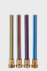 Stripe Taper Candlesticks