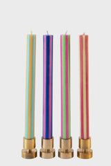 Stripe Taper Candlesticks