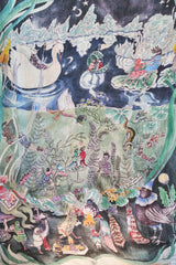 Wild Swans Muslin Blanket