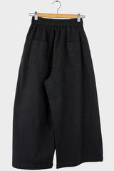 Linen Twill Crop Wide Pant