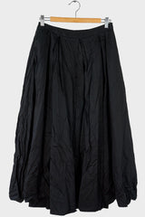 Cotton Satin Flare Skirt
