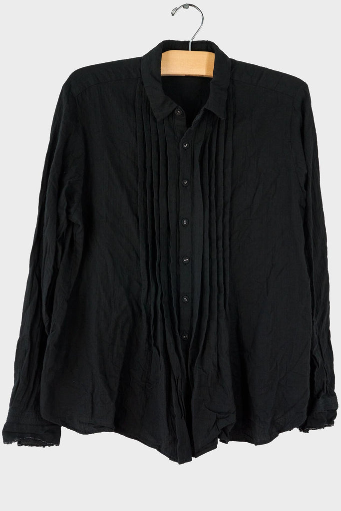 Brush Crinkle Pintuck Top