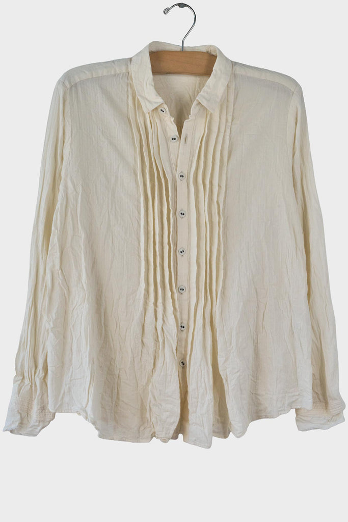 Brush Crinkle Pintuck Top