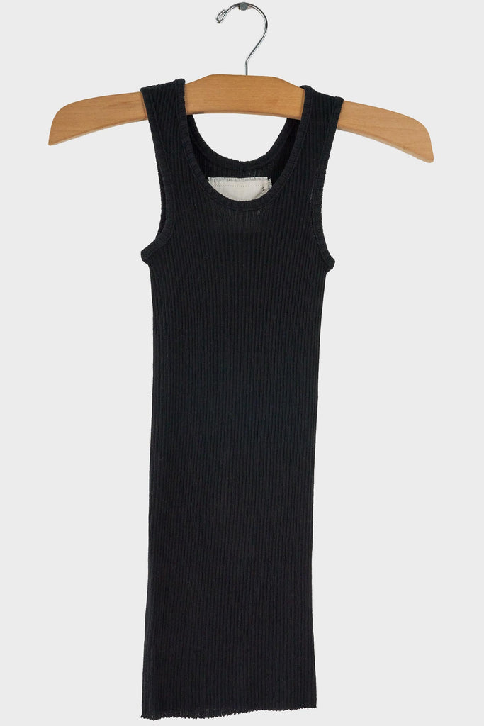 Gauze Rib Long Tank