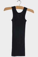 Gauze Rib Long Tank