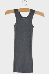 Gauze Rib Long Tank