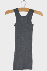Gauze Rib Long Tank