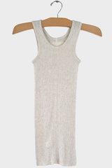 Gauze Rib Long Tank