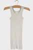 Gauze Rib Long Tank