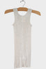 Gauze Rib Long Tank
