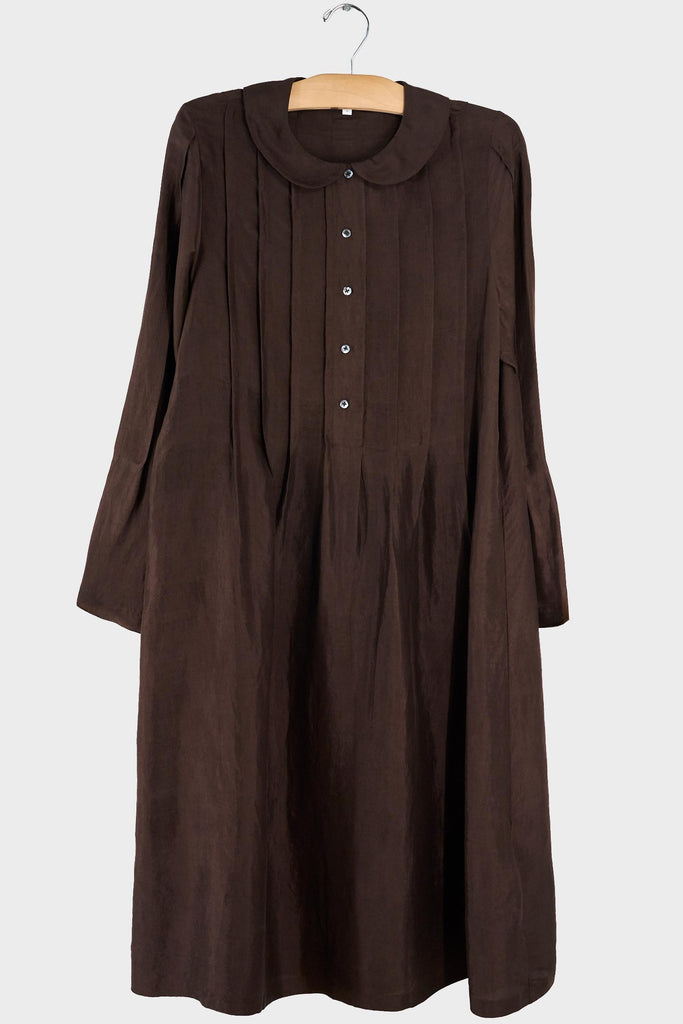 Agra Silk Pleat Dress