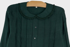Aga Silk Pleat Top