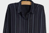 Loose Fit Stripe Shirtdress