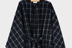 Windowpane Cape Coat