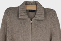 Collared Zip Cardigan
