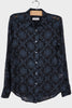 Sheer Emb Button Shirt