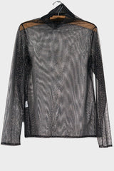 Sheer Hi Neck Top