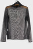 Sheer Hi Neck Top