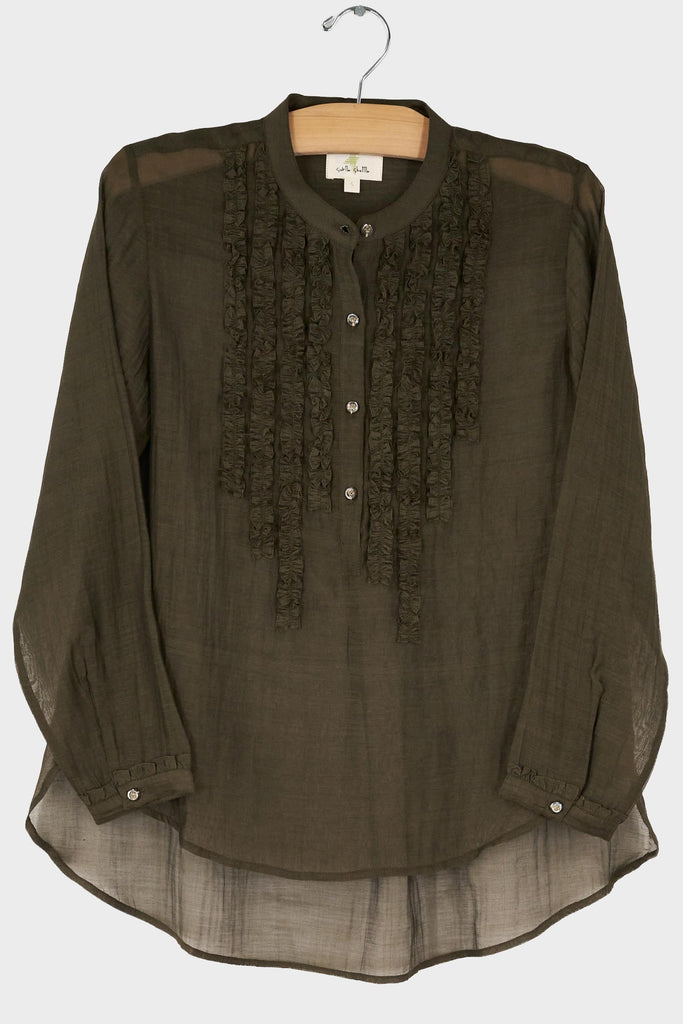 Ruffle LS Shirt