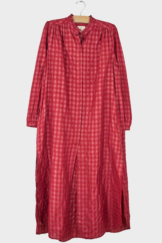 Gathered V Dress