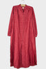 Gathered V Dress