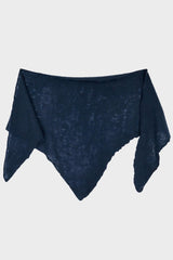 Open Knitted Triangle Scarf