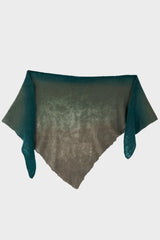 Open Knitted Triangle Scarf
