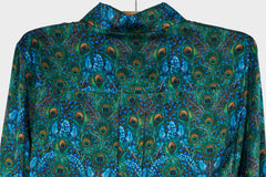 Peacock Manor Rlx Silk Shirt