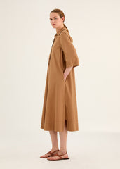 3/4 Sleeve Button Dress