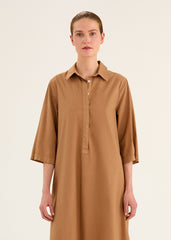 3/4 Sleeve Button Dress
