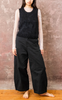 Wide Leg Cotton Twill Pant