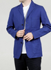 Three Button Cotton Blazer