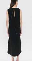 Diagonal Denim Dress