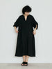 Linen Knot Sleeve Dress