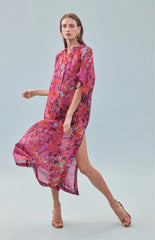 Floral Button Caftan
