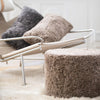 Sheepskin Round Pouf