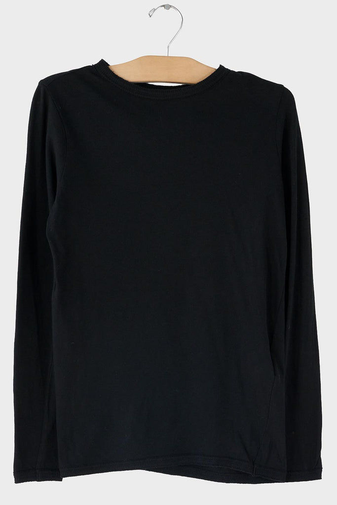 Cotton/Wool Jersey Rib Crew