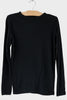 Cotton/Wool Jersey Rib Crew