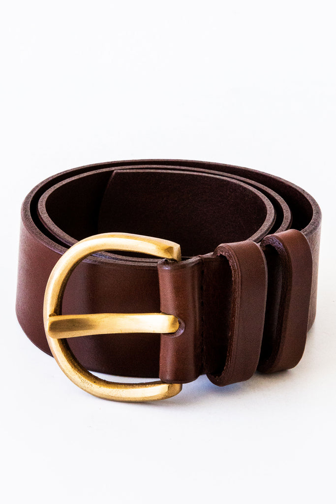 Johnny Farah Brown Horseshoe Belt