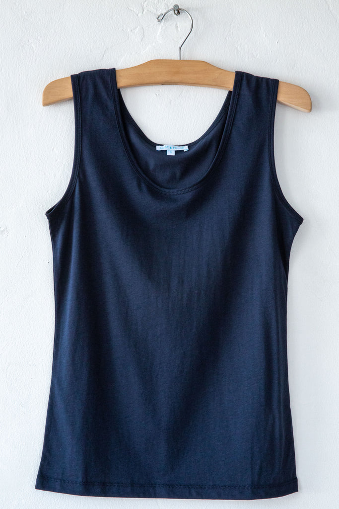 lost & found navy vintage tank