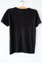 lost & found black linen small tee