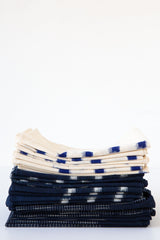 Grid Ikat Indigo Napkin