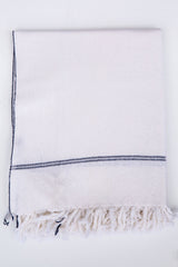 Raag White/ Blue Towel