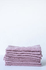 Lost & Found Mauve Hemstitch Linen Napkin