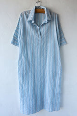 Stripe S/S Midi Dress