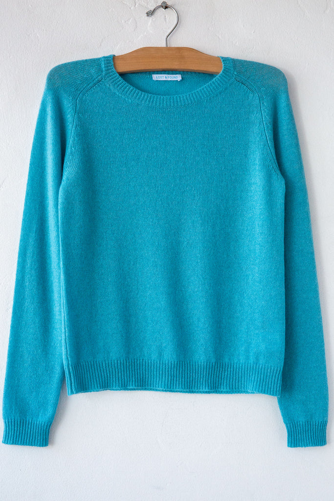 Cashmere Raglan Crew