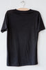 lost & found black linen short sleeve tee