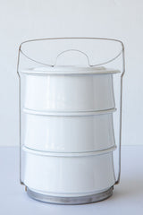 Riess White 3 tier Casserole Carrier