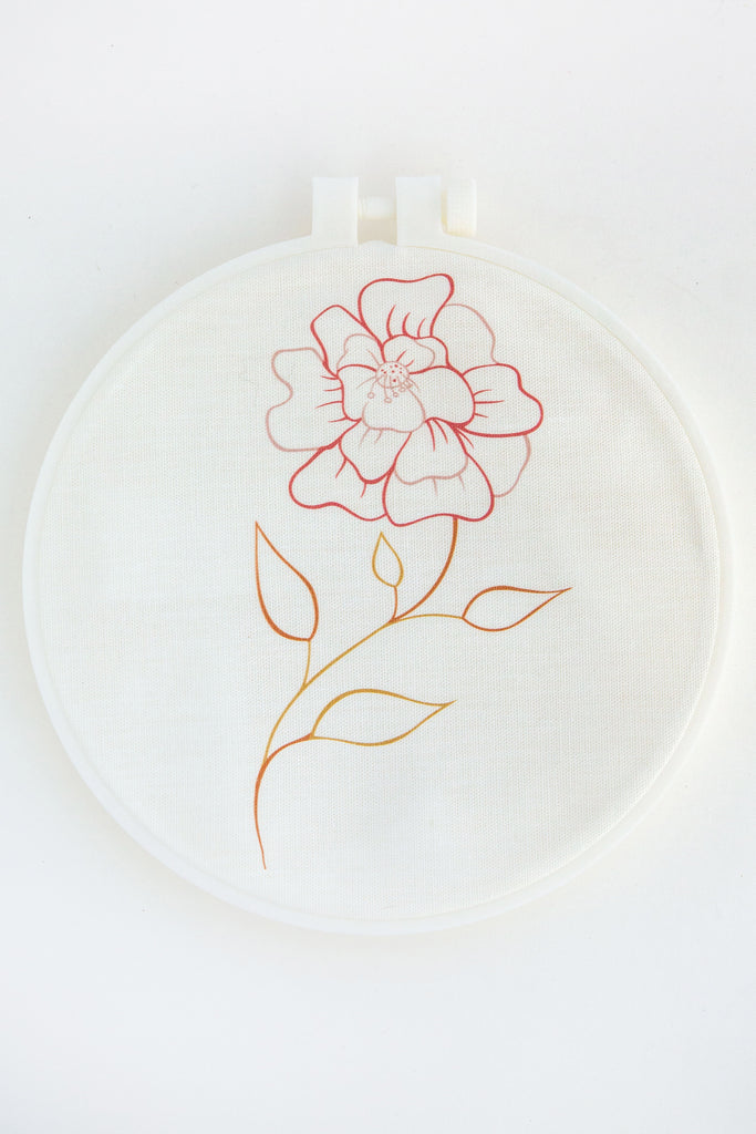 KINUA flower embroidery kit