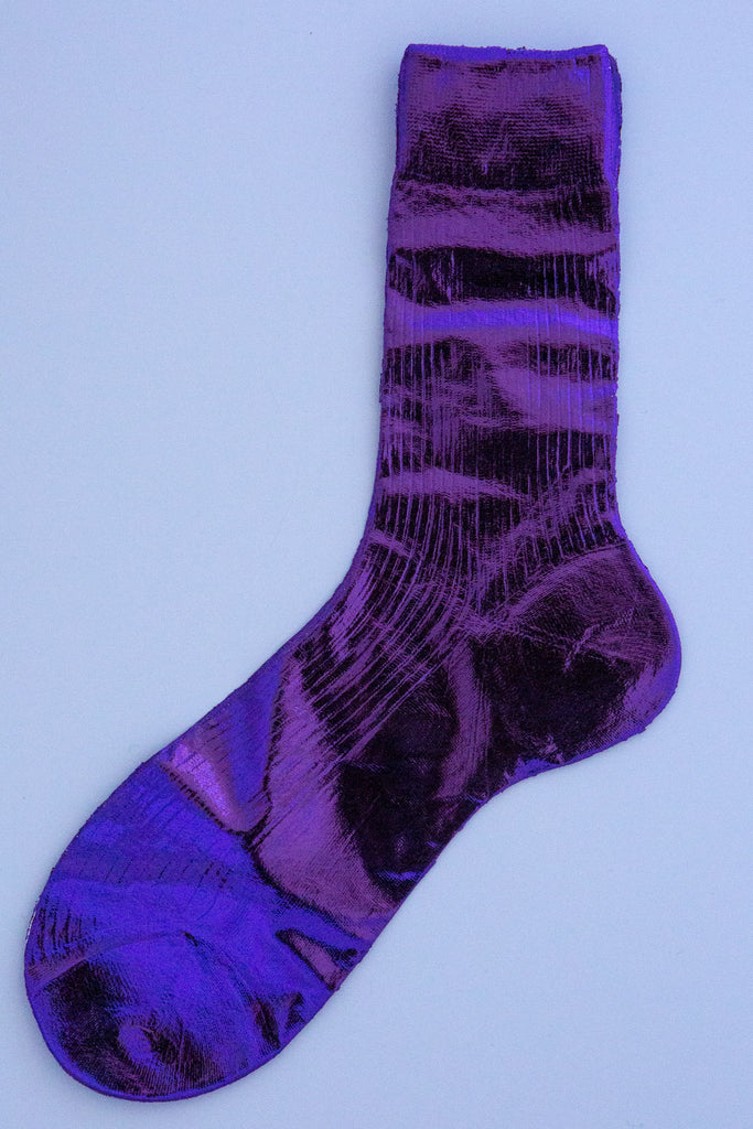 Ribbed Laminate Socks